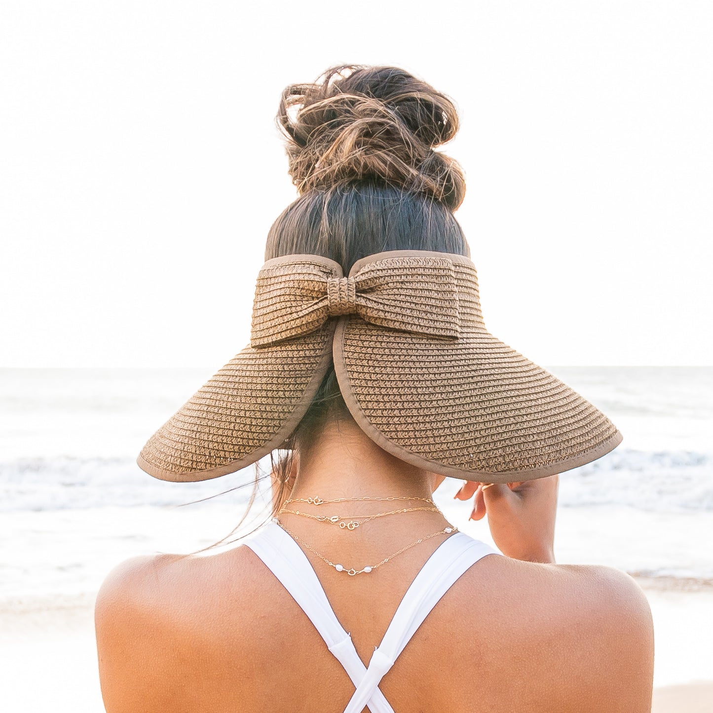 Foldable Wide Brim Bow Visor