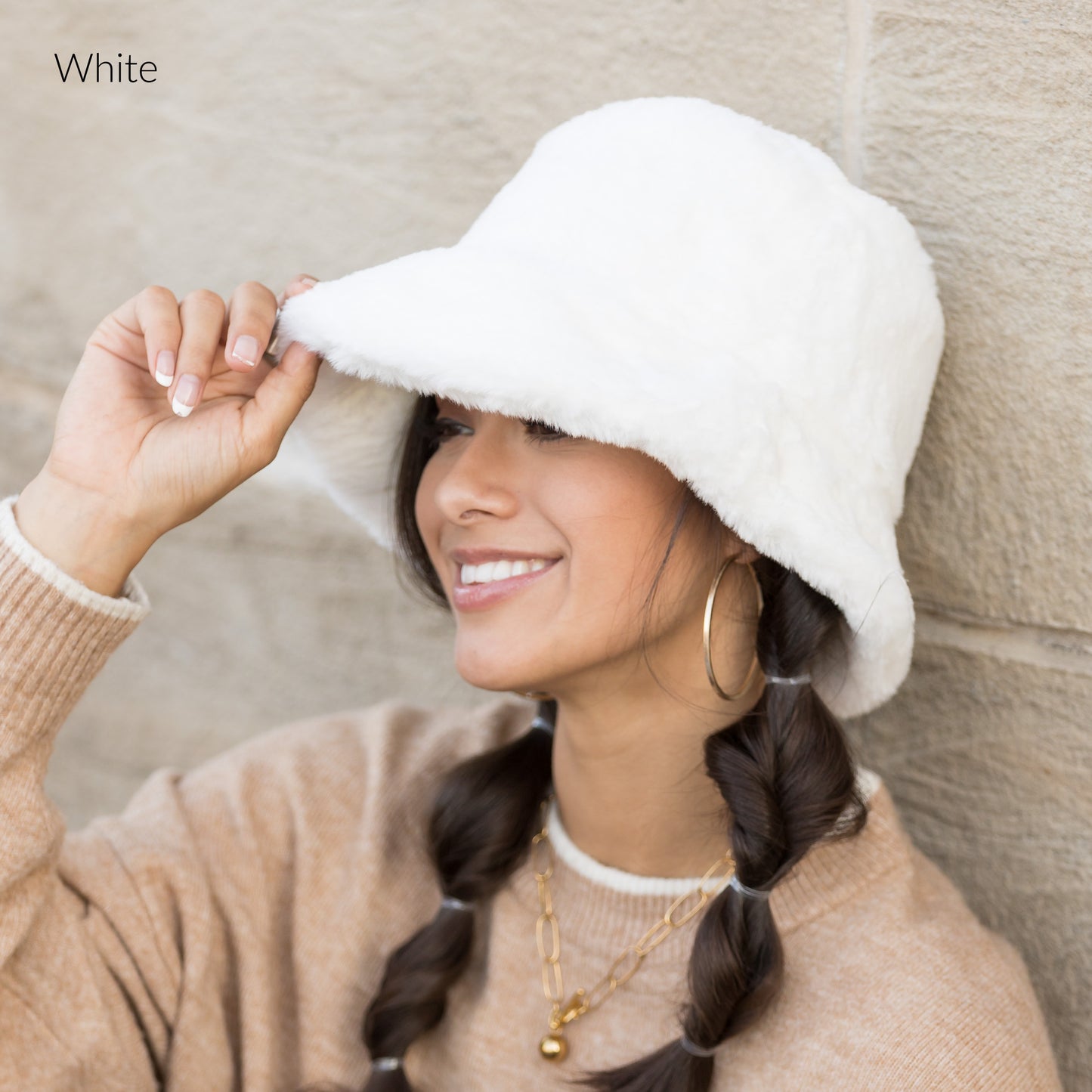 Plush Fur Bucket Hat