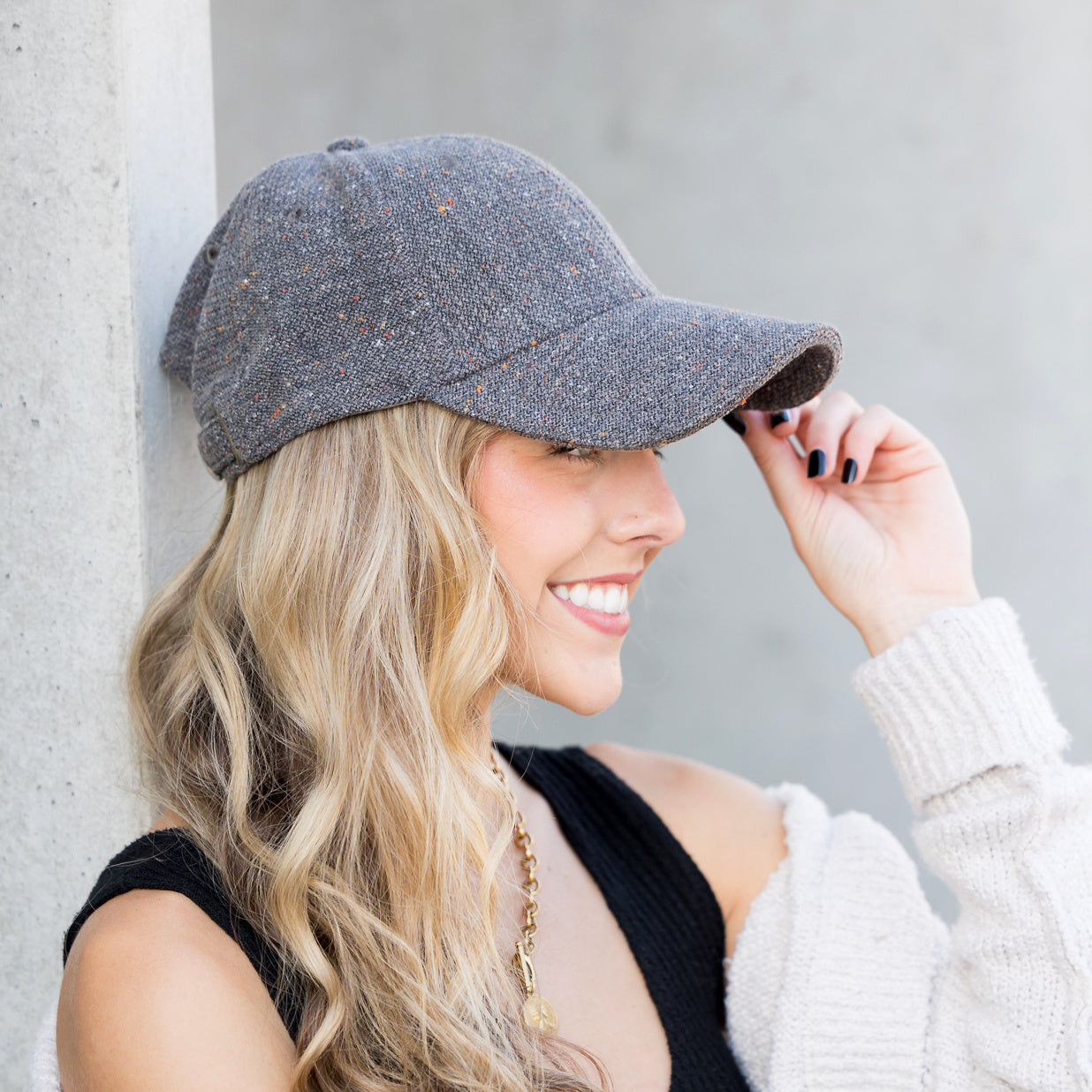 Autumn Tweed Ball Caps