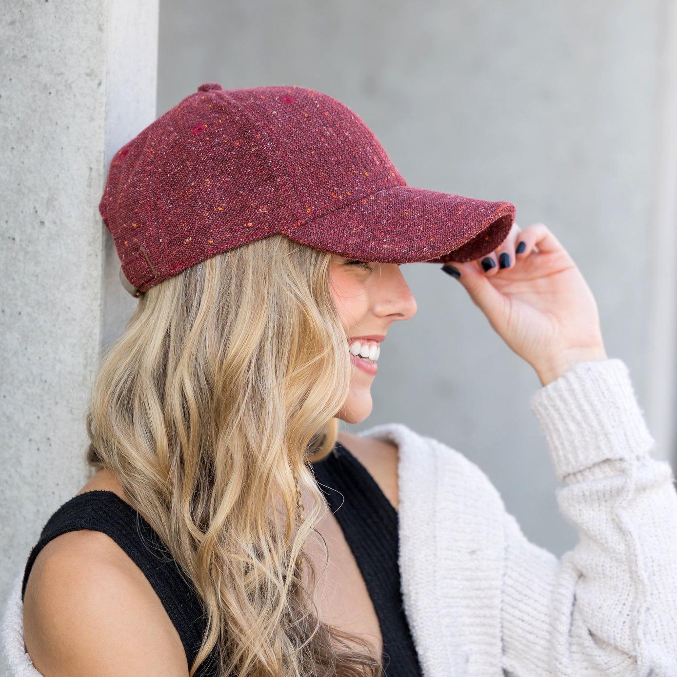 Autumn Tweed Ball Caps