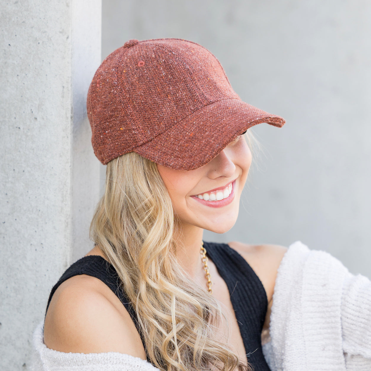 Autumn Tweed Ball Caps
