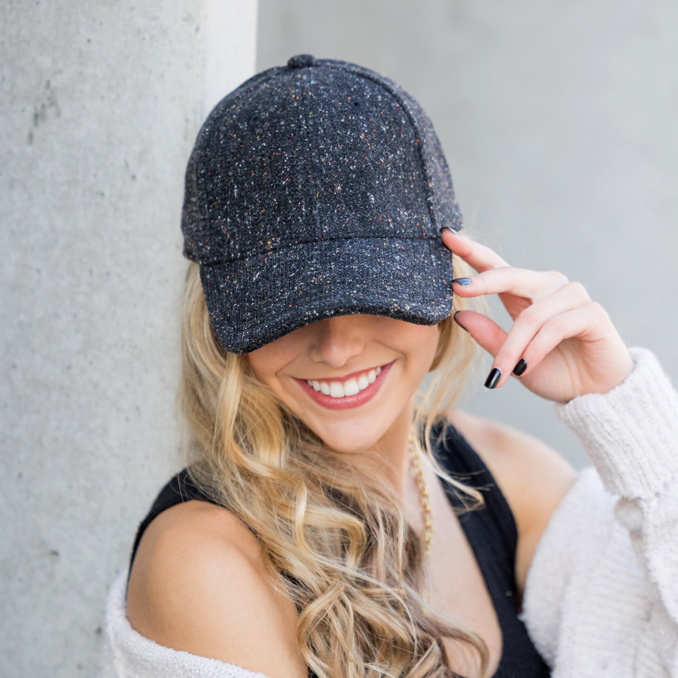 Autumn Tweed Ball Caps