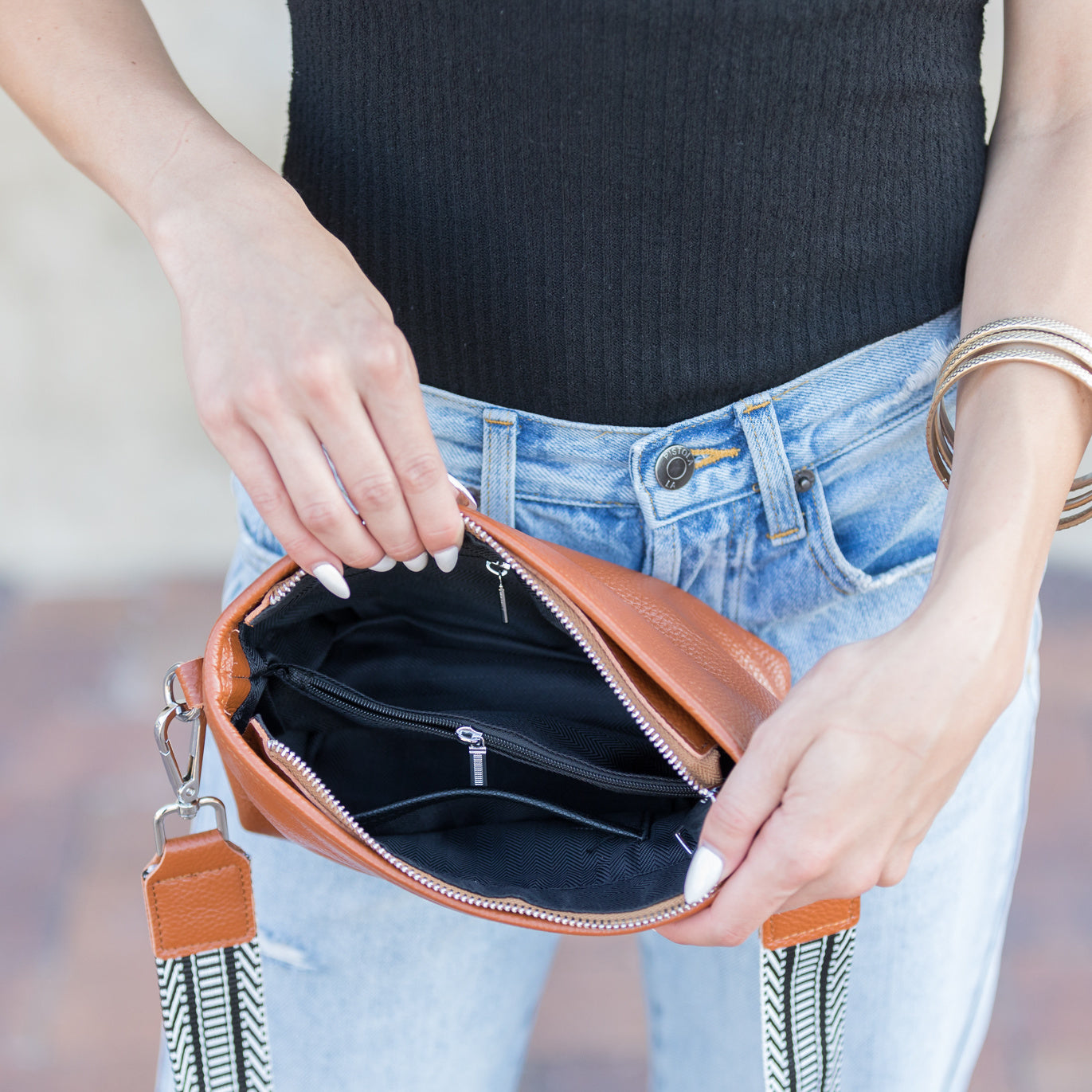 Aria Leather Compact Crossbody