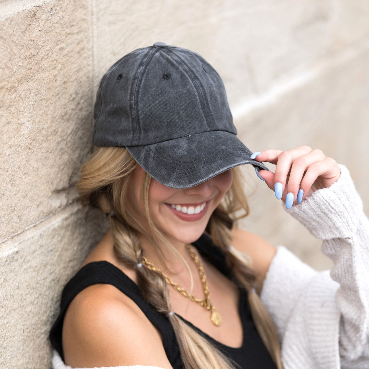 Everyday Washed Ballcap- Black