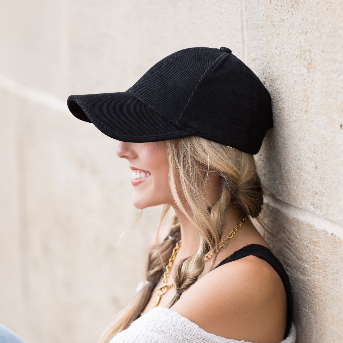 Micro Corduroy Boyfriend Ball Cap