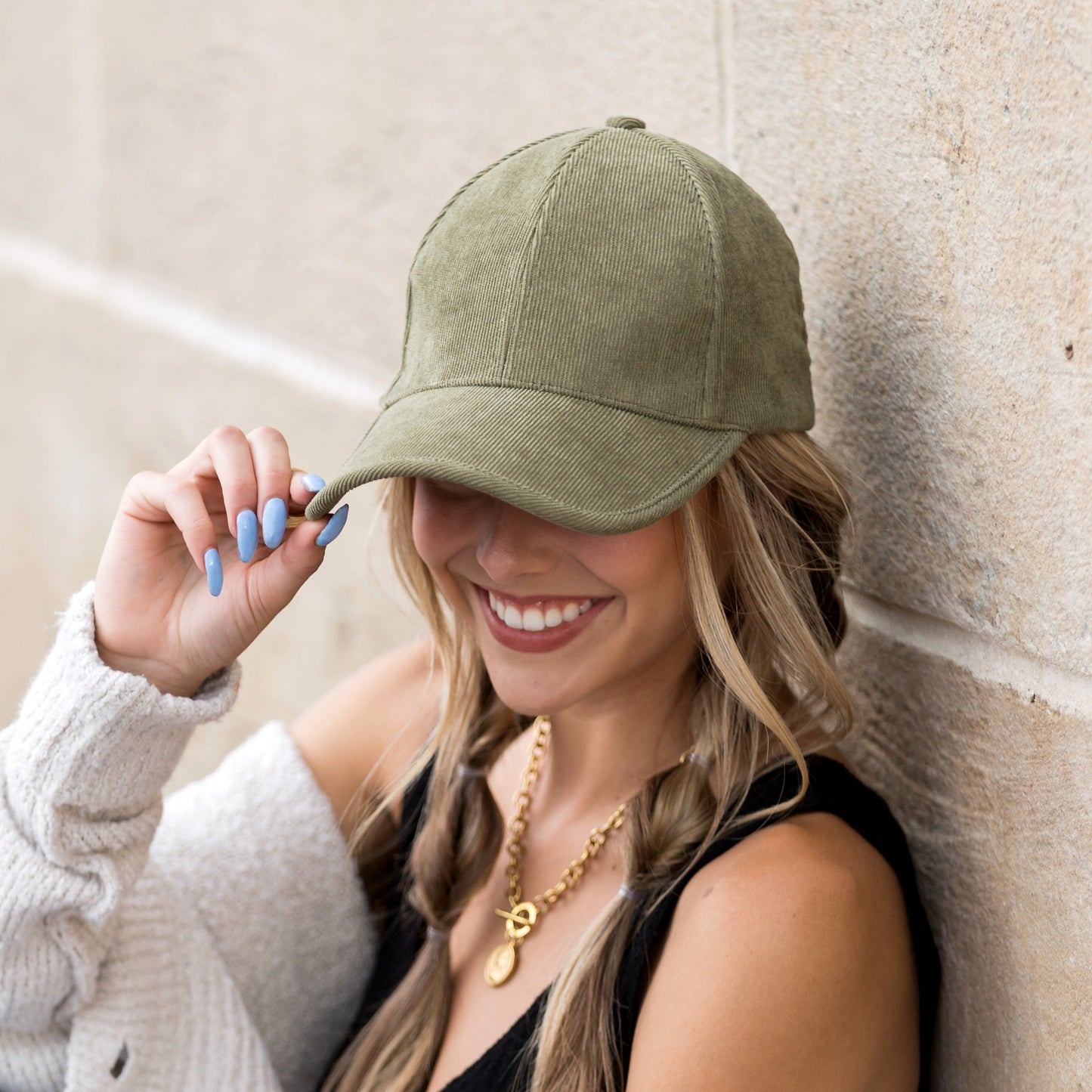 Micro Corduroy Boyfriend Ball Cap