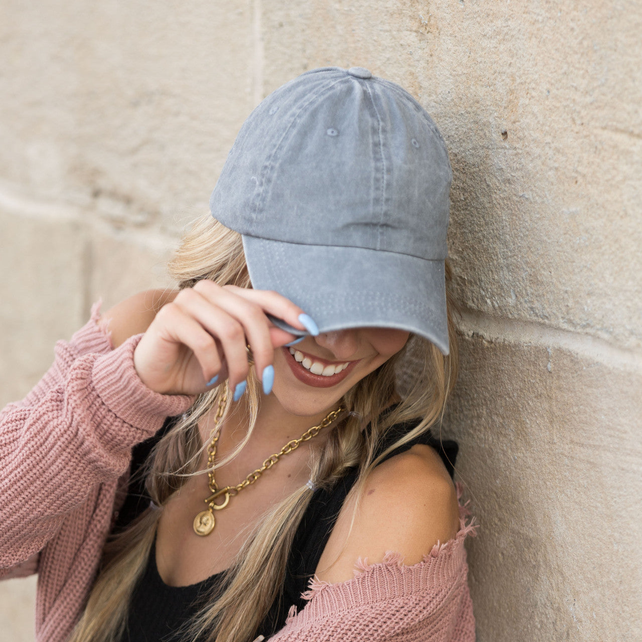 Everyday Washed Ballcap- Gray