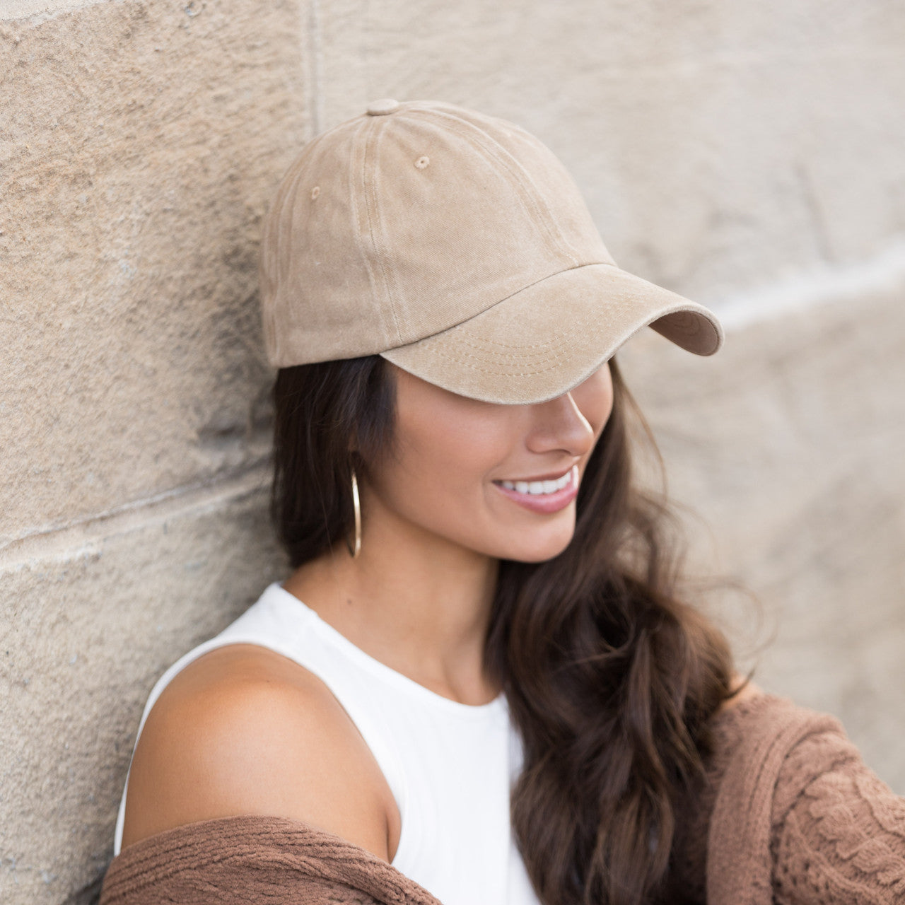 Everyday Washed Ballcap- Tan