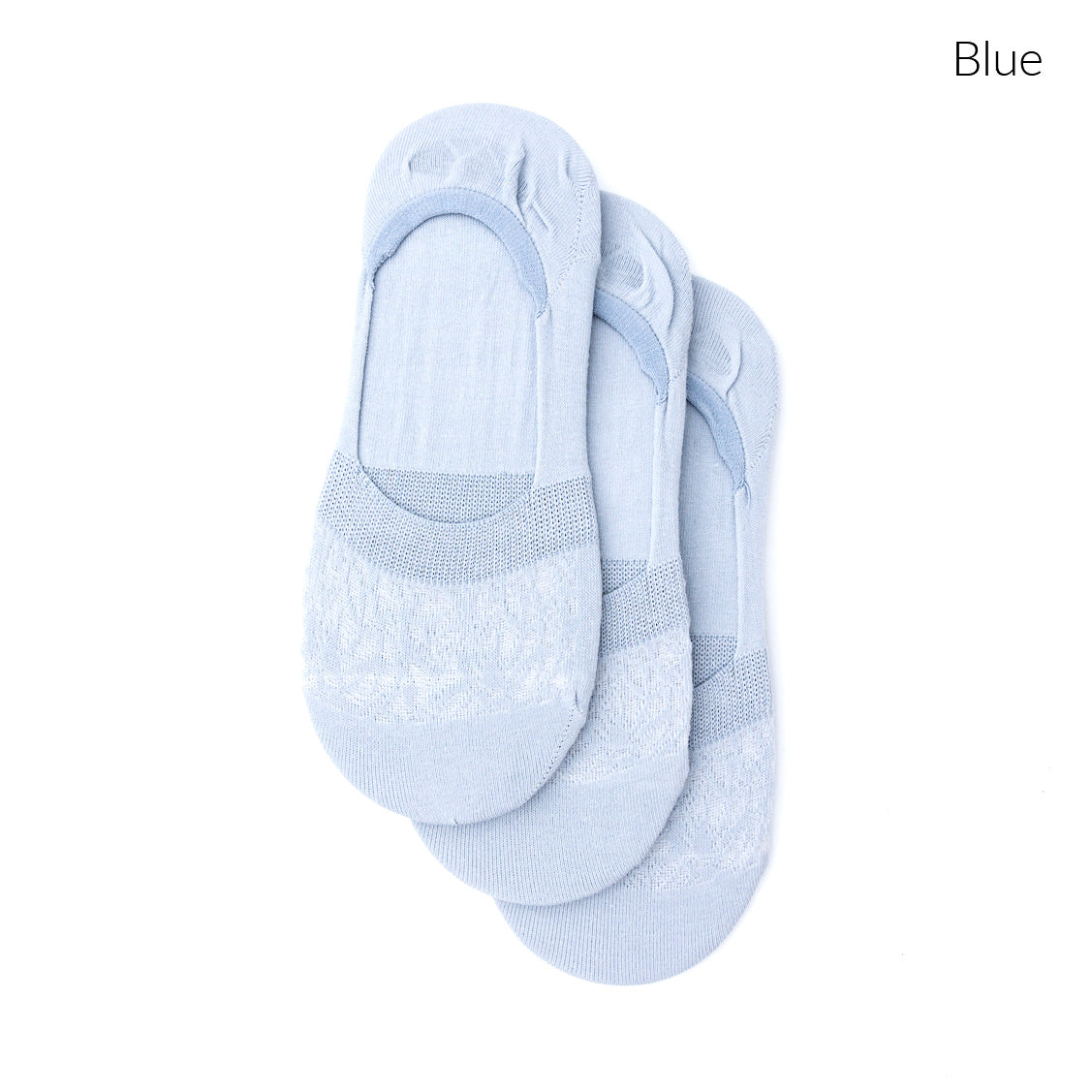 No Slip Knit Burnout Sneaker Socks- 3 Pack