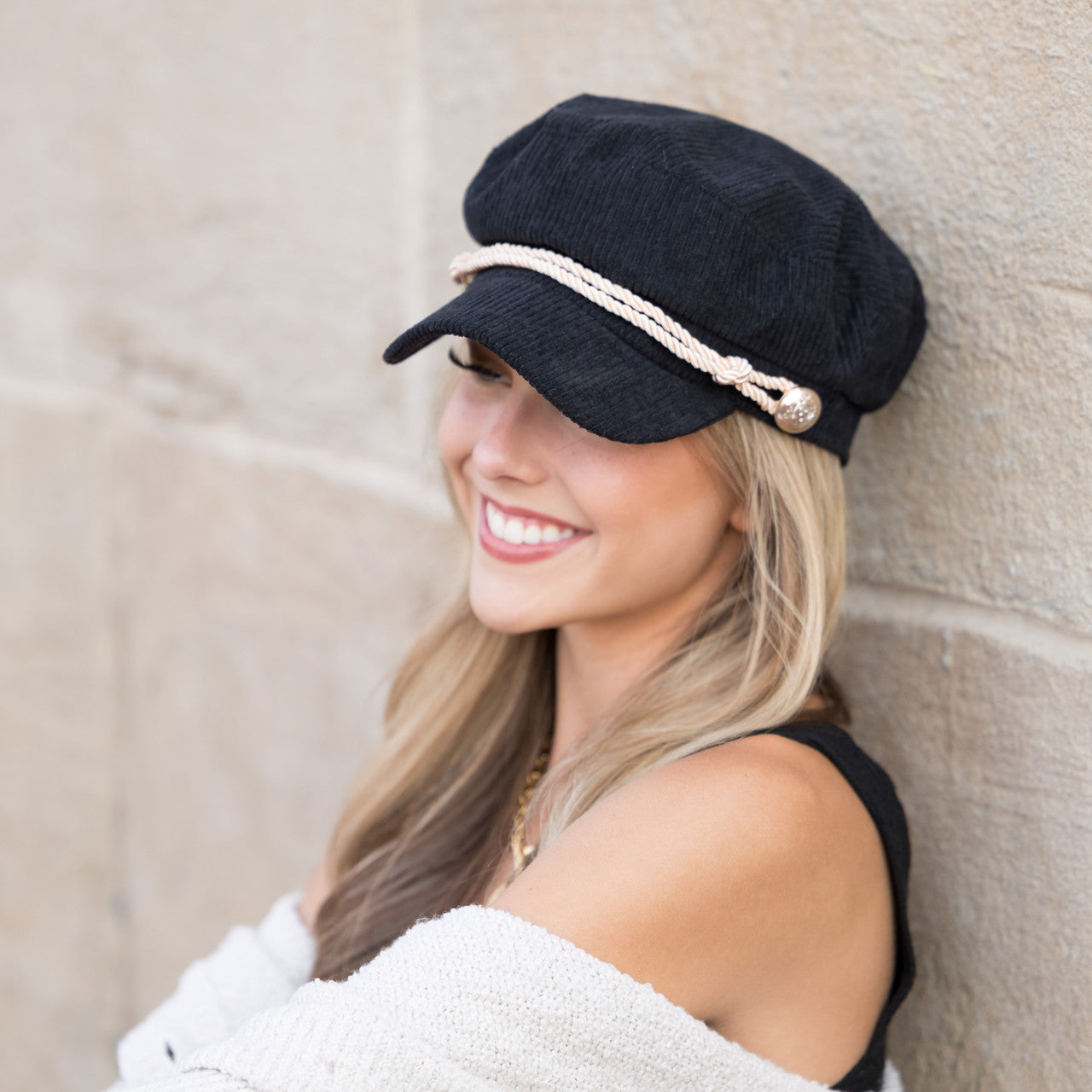 Corduroy Newsboy Cap-