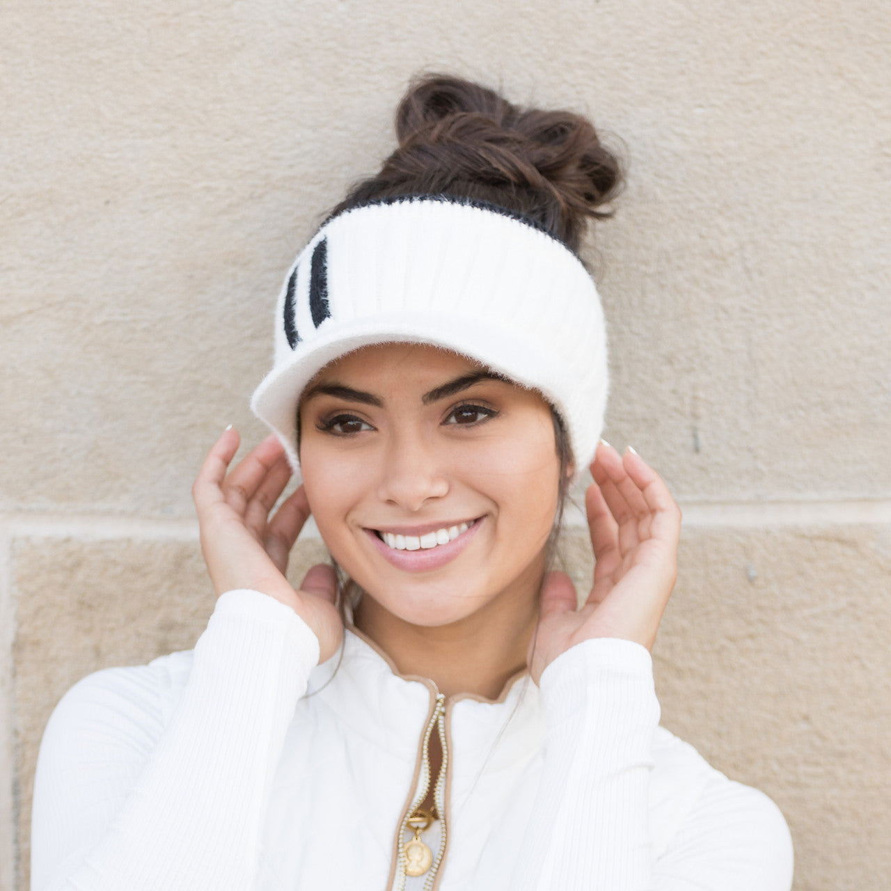 Lux Visor Headwrap- White