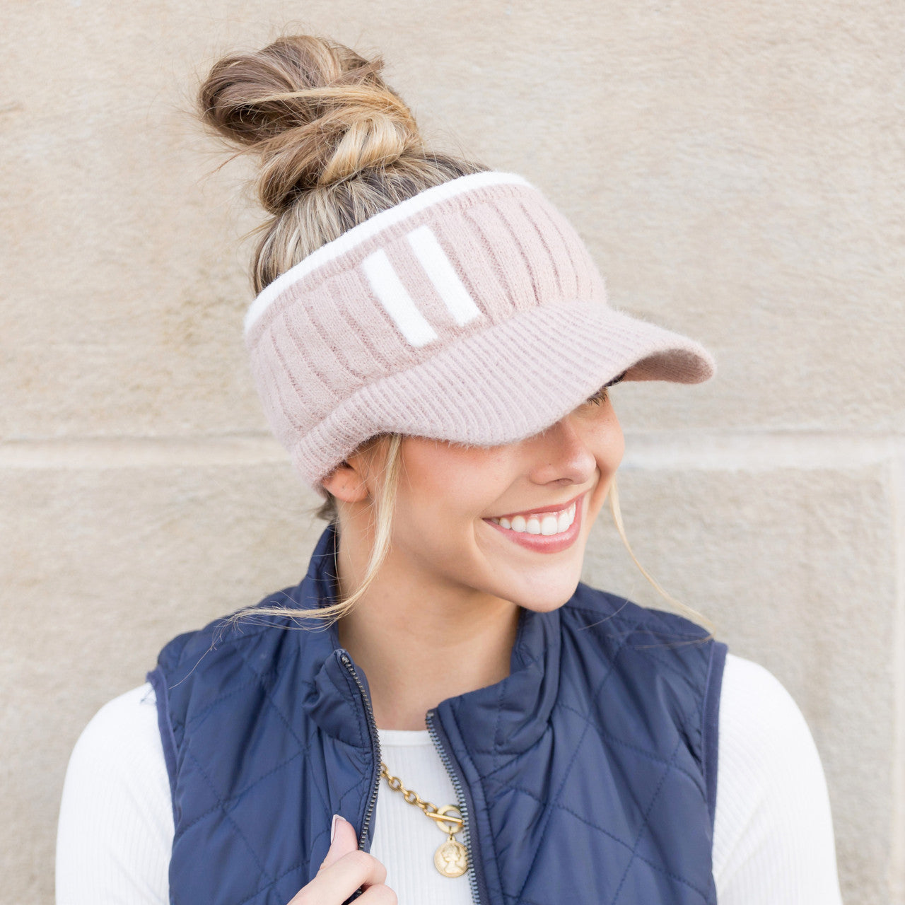 Lux Visor Headwrap- Blush