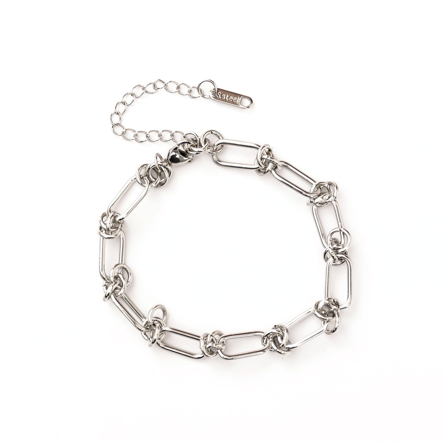 18K STAINLESS STEEL BARBED WIRE CHAIN BRACELET