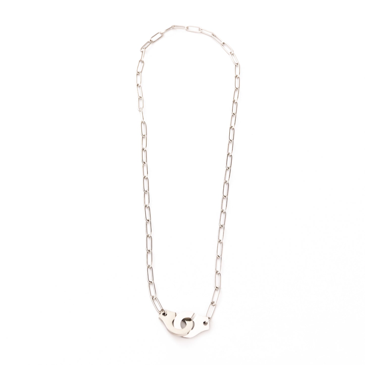 18K STAINLESS STEEL HANDCUFF NECKLACE