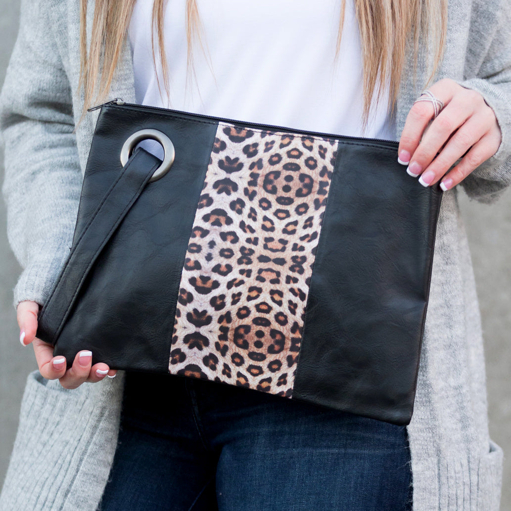Leopard Dual Tone Clutch