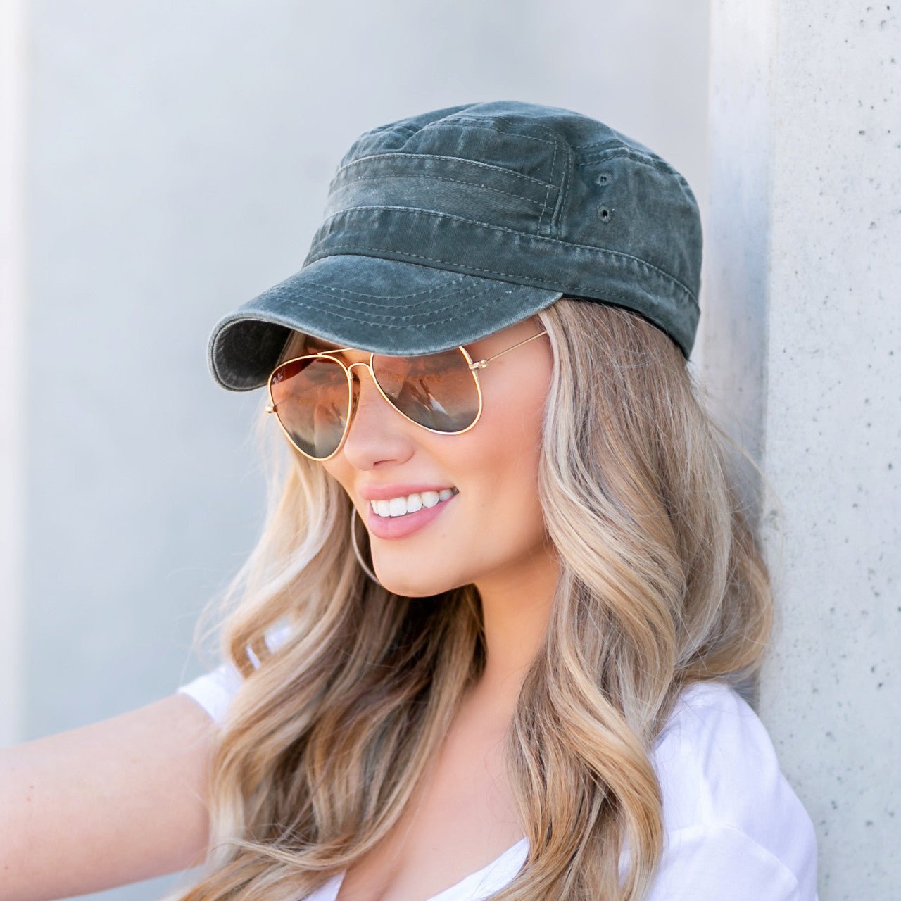 Distressed Cadet Cap- Army