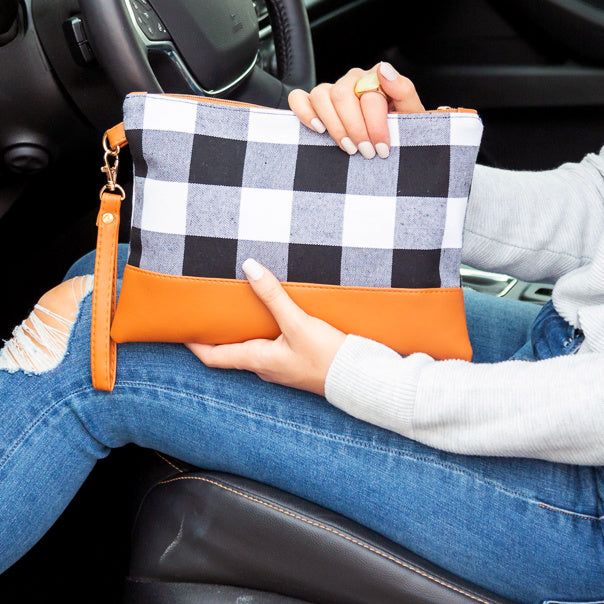 Buffalo Plaid Clutch