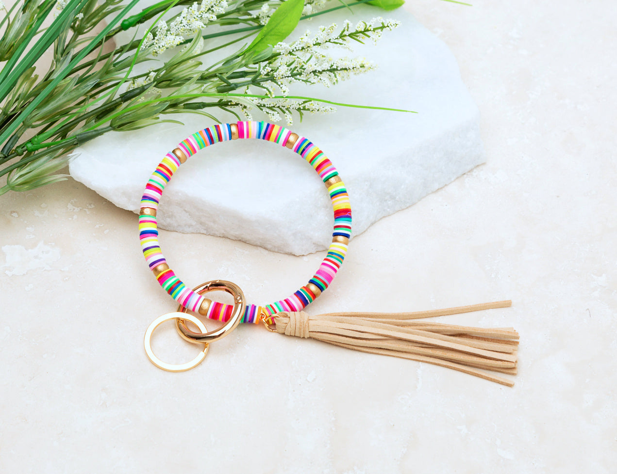 Boho Key Ring Bracelet