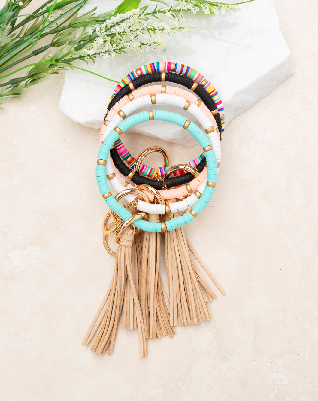 Boho Key Ring Bracelet