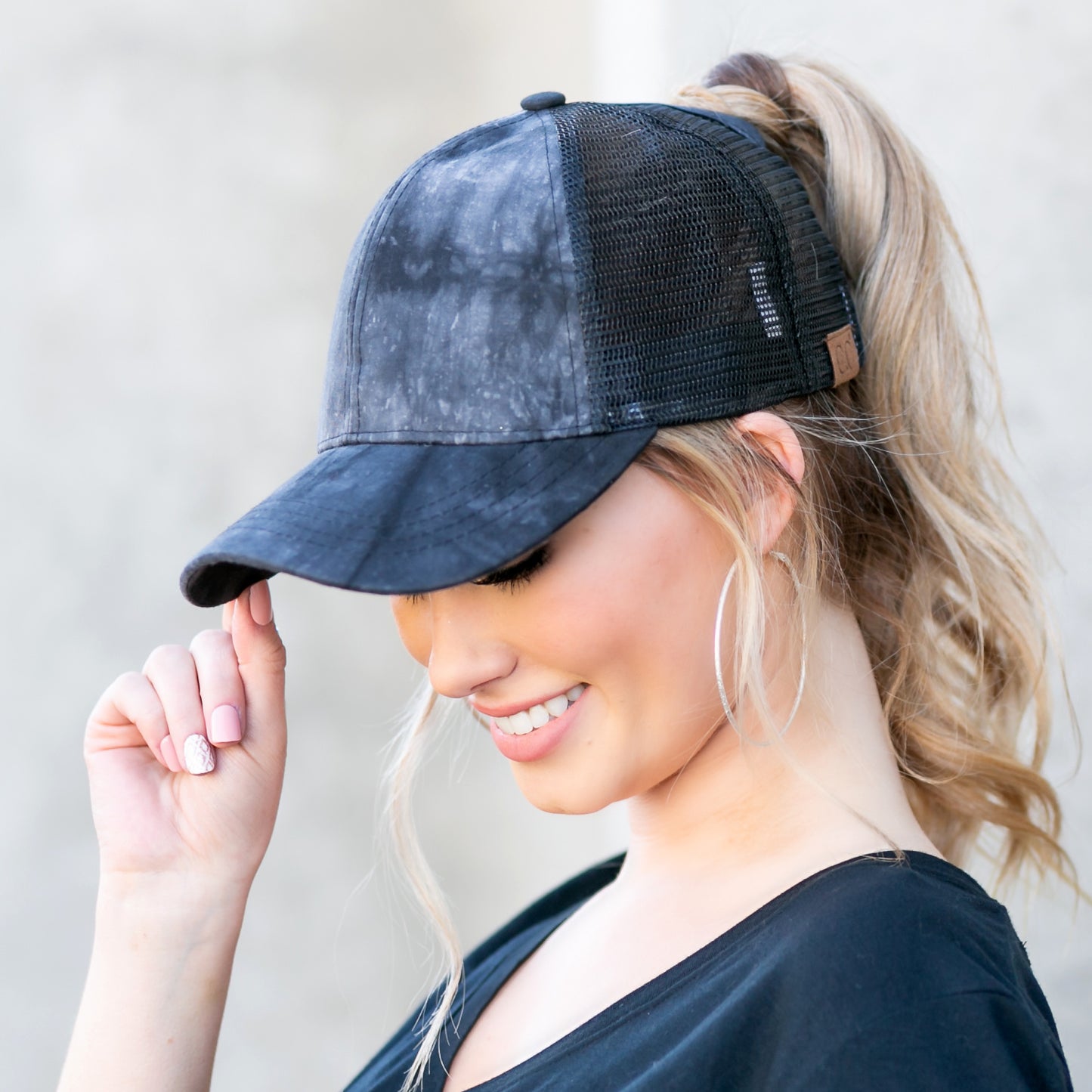 CC Tie Dye Ponytail Caps