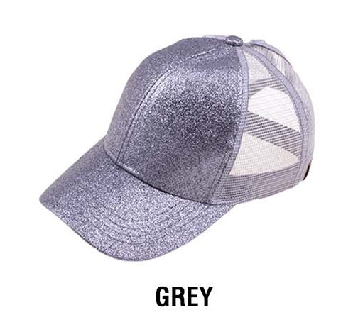 C.C Glitter Messy Bun Hats