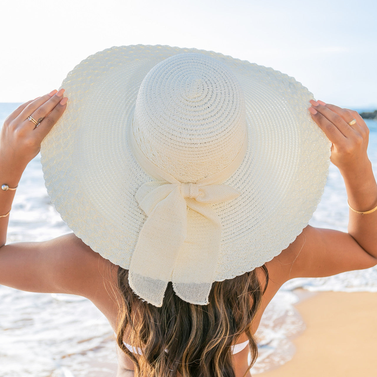Scallop Edge Sunhat- Cream