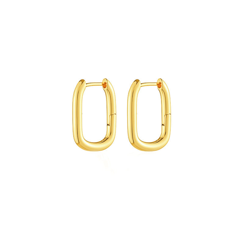 14K STAINLESS STEEL EVERYDAY HUGGIE EARRINGS