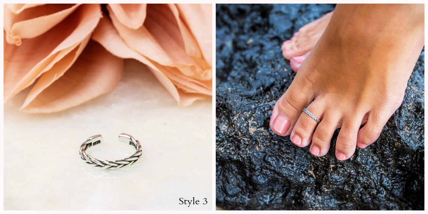 Sterling Silver Toe Rings