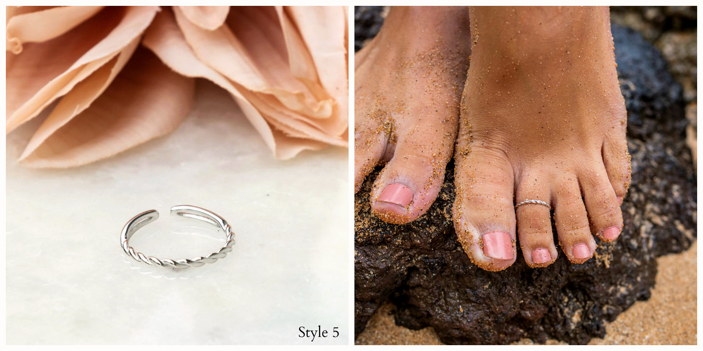 Sterling Silver Toe Rings