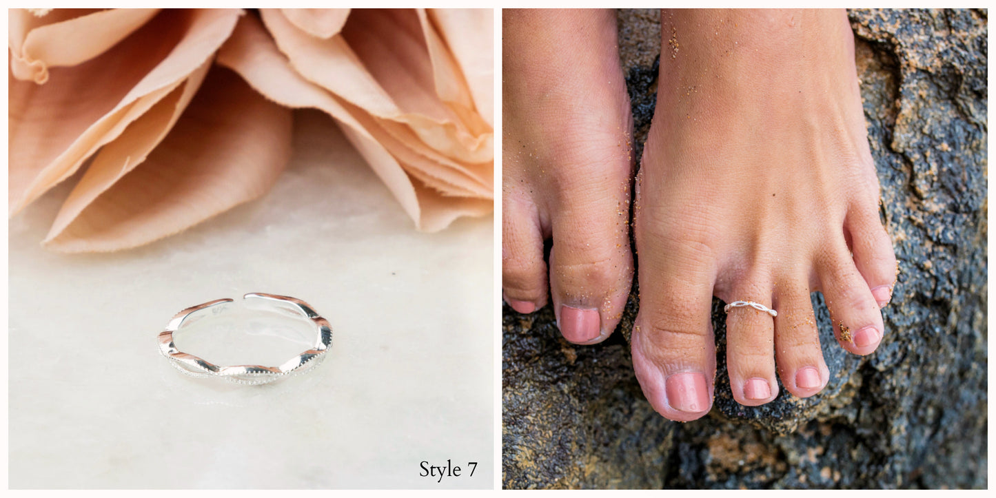 Sterling Silver Toe Rings