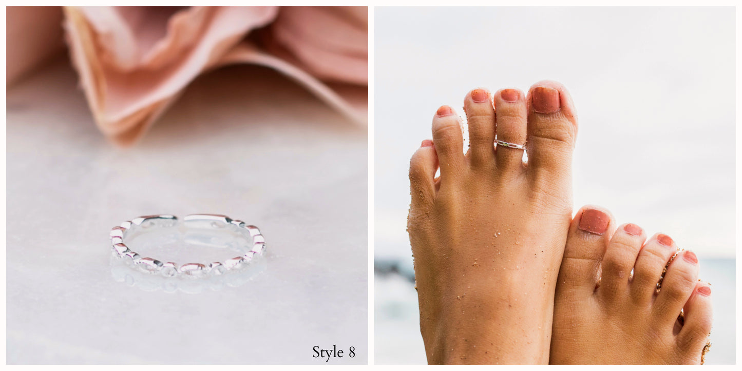 Sterling Silver Toe Rings