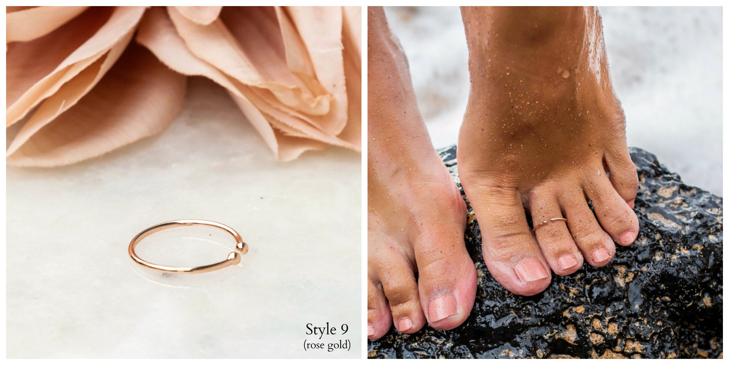 Sterling Silver Toe Rings