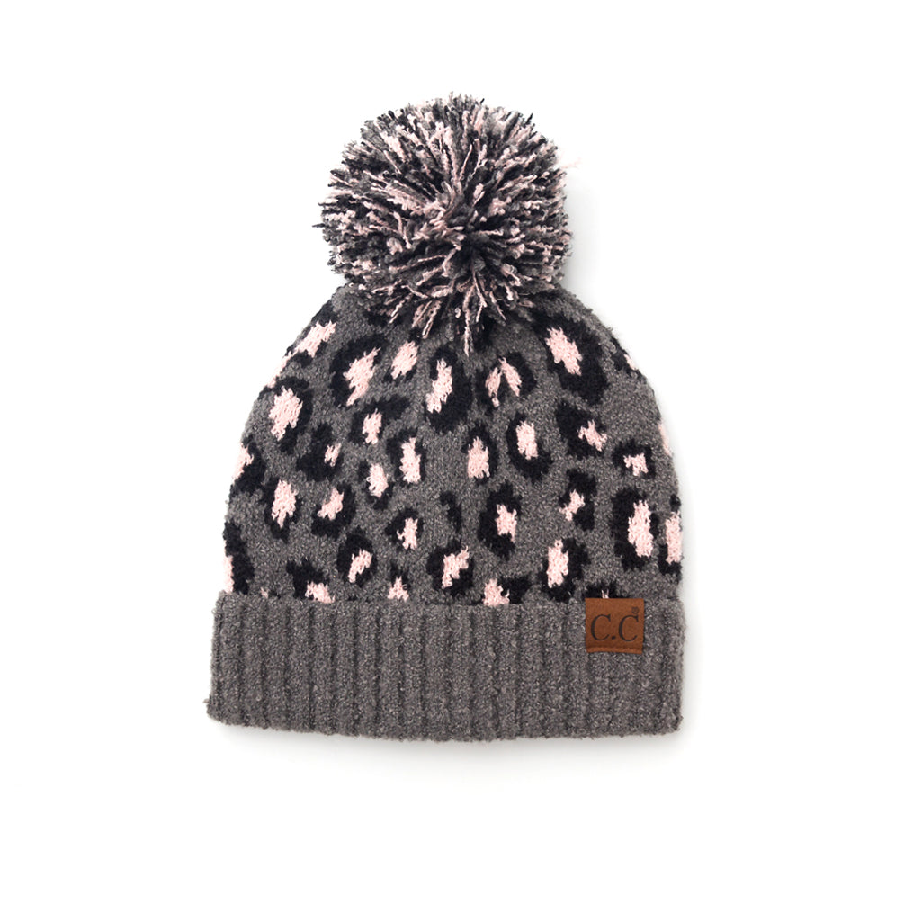 C.C® Leopard Pom Beanie