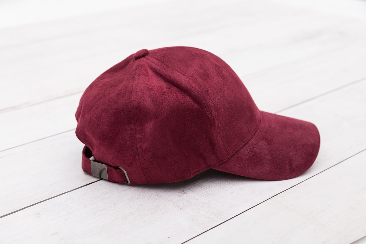 Suede Boyfriend Ball Cap – Aili
