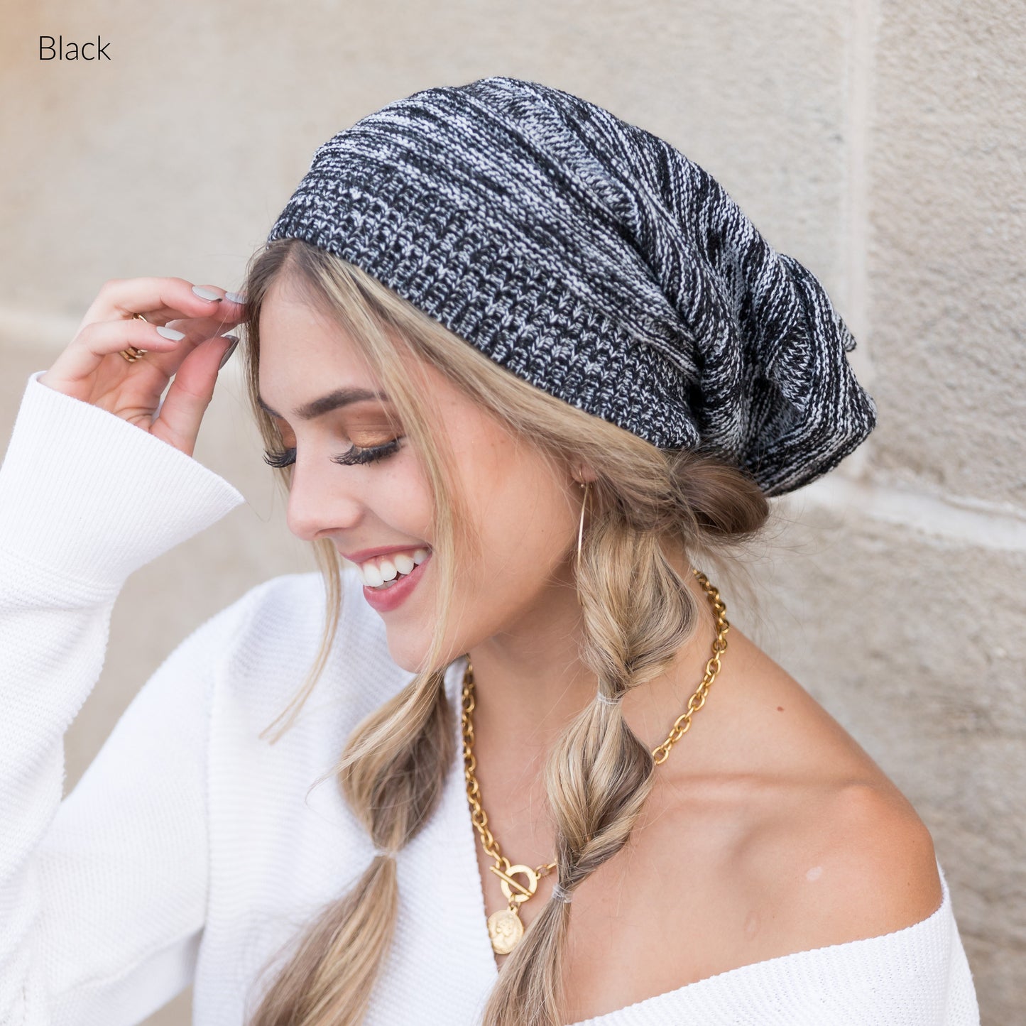 Marled Slouchy Beanie