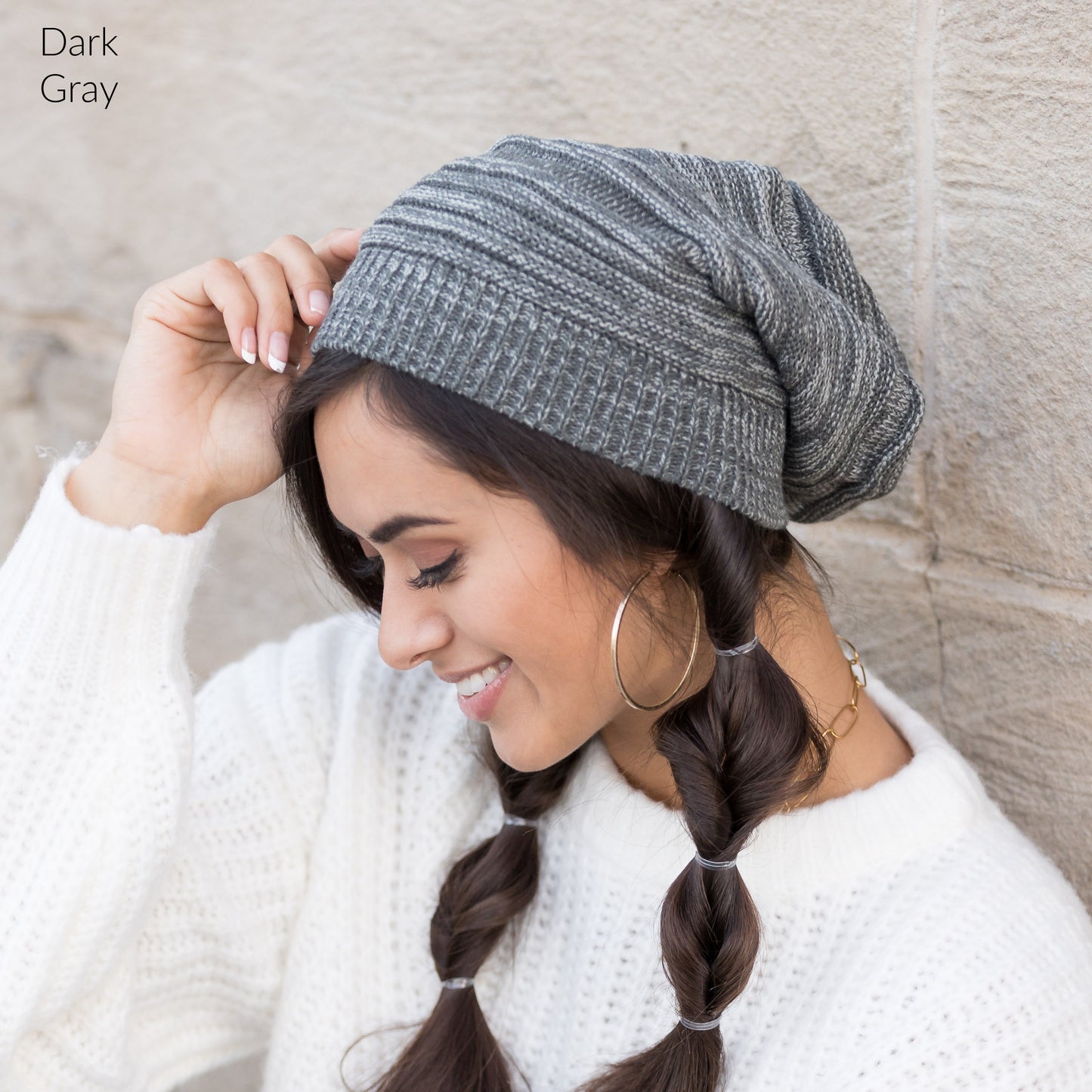 Marled Slouchy Beanie