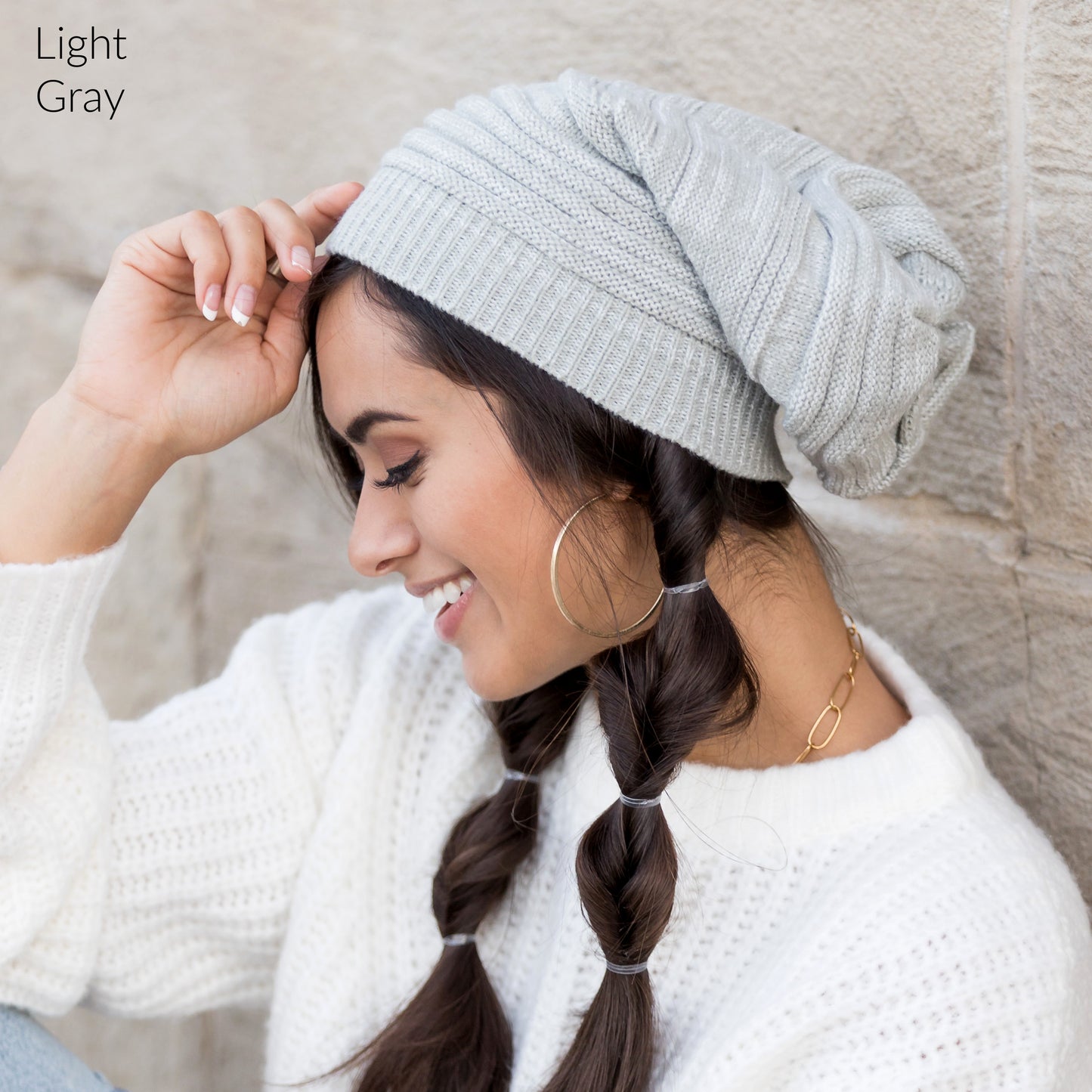 Marled Slouchy Beanie