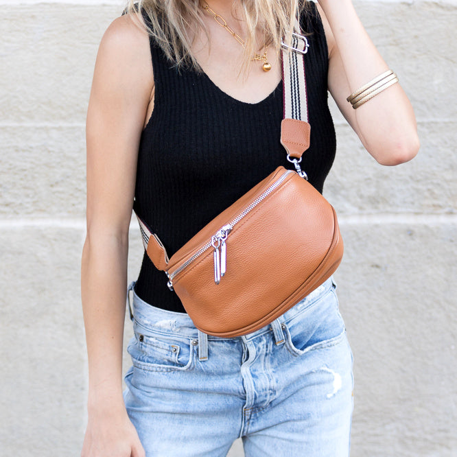 Hazel Genuine Leather Sling Bag