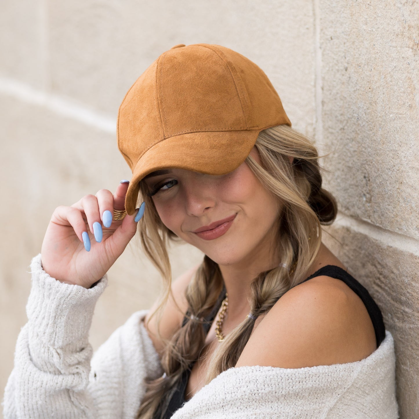 Suede Boyfriend Ball Cap