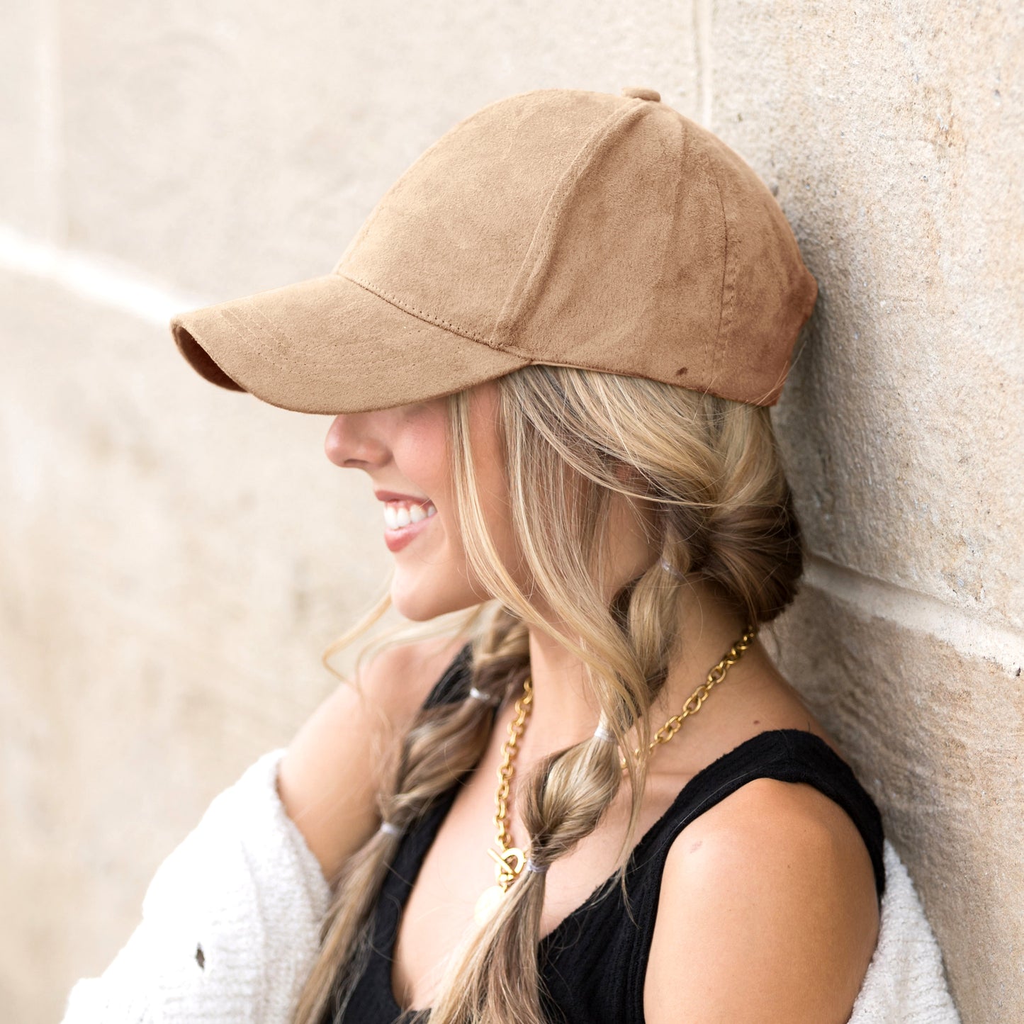 Suede Boyfriend Ball Cap