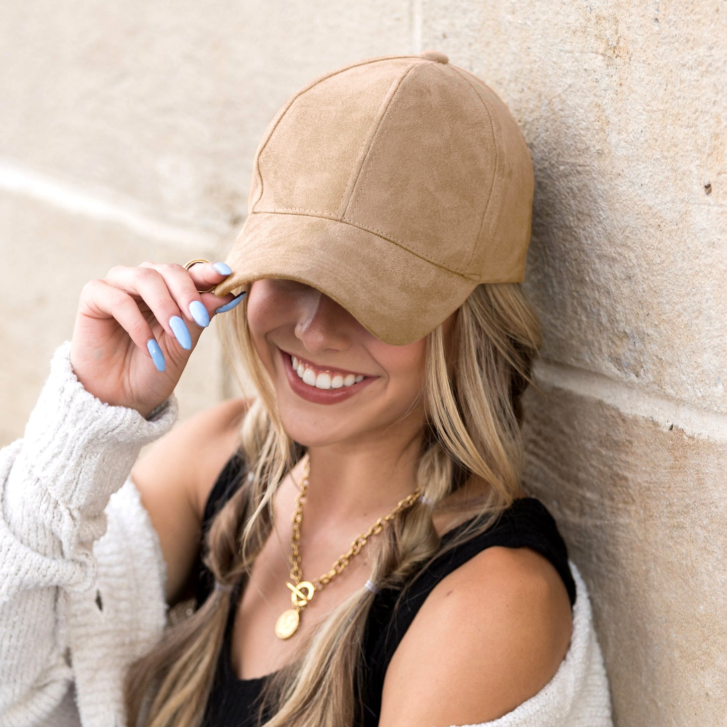 Suede Boyfriend Ball Cap