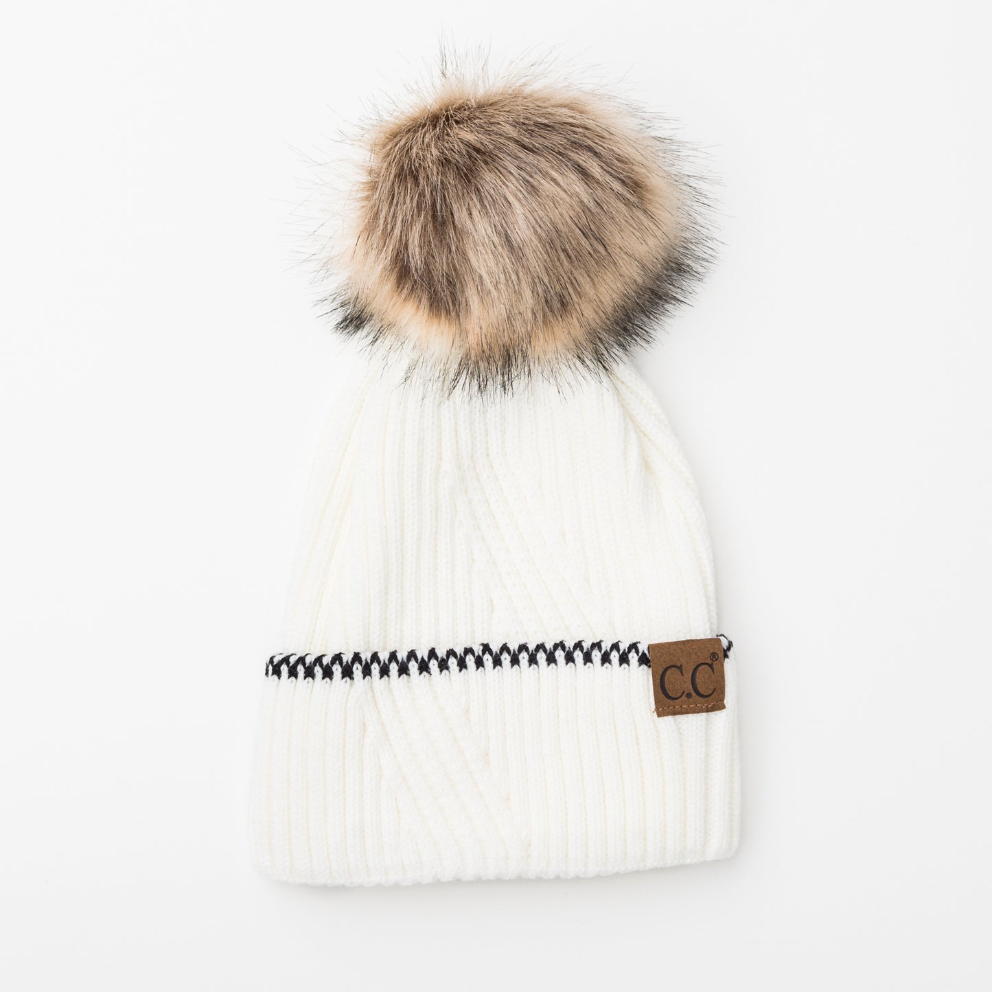 C.C® Accent Cuff Pom Beanie