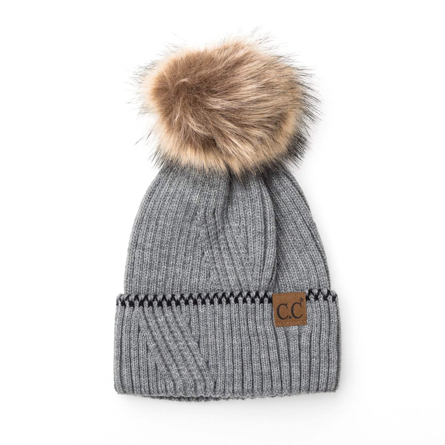 C.C® Accent Cuff Pom Beanie