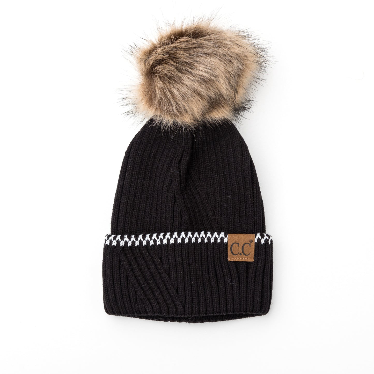 C.C® Accent Cuff Pom Beanie