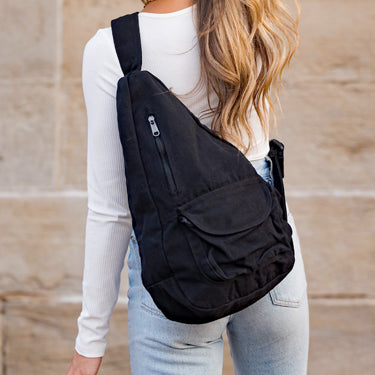 Oversize Canvas Sling Bag