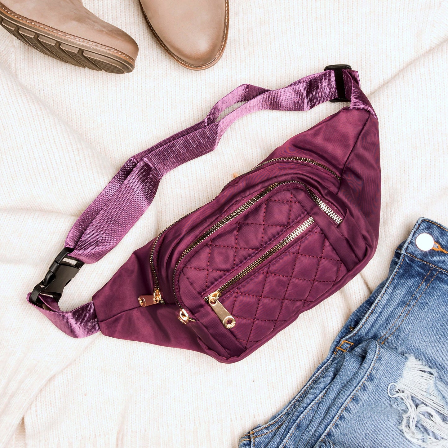 Quilted Sling/Belt Bag