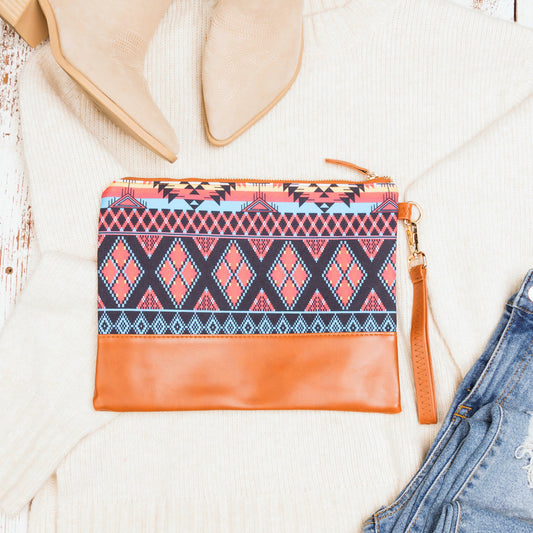 Aztec Boho Clutch