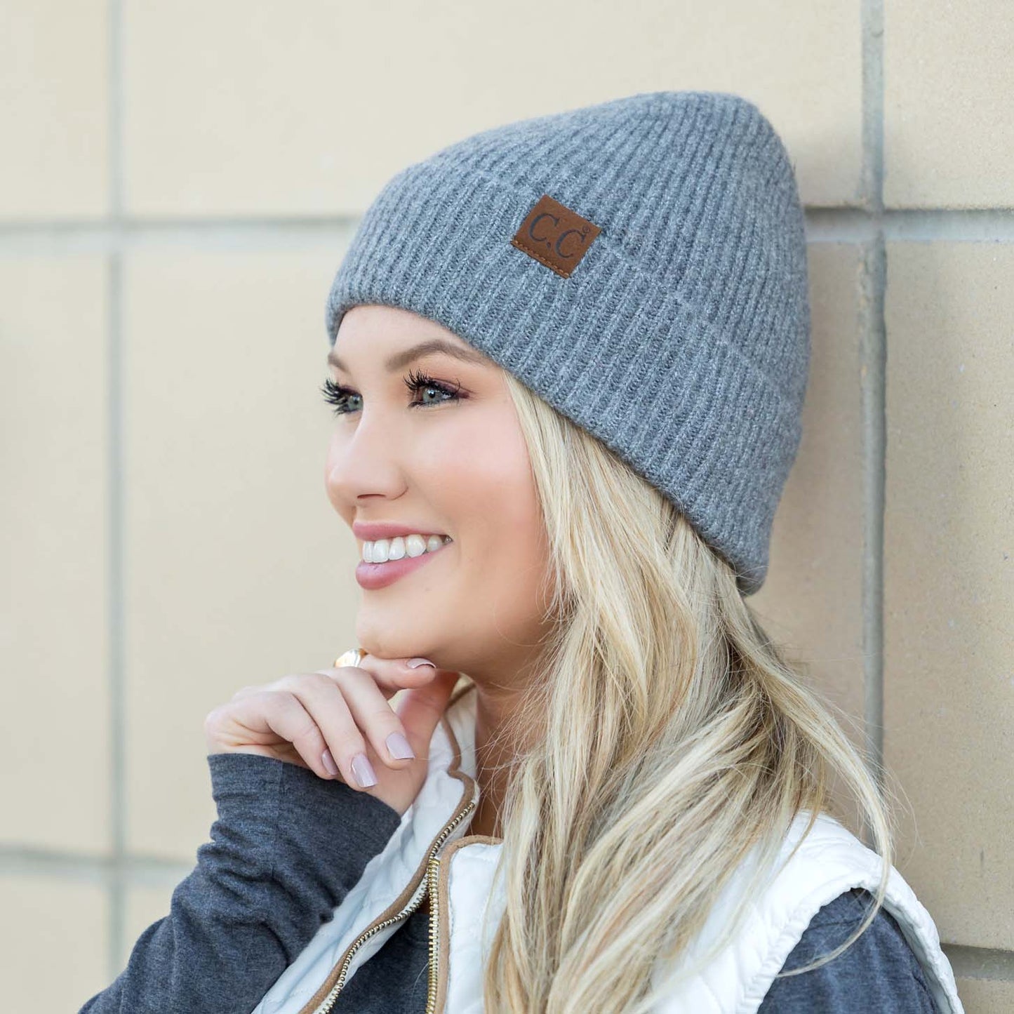 C.C® Fine Yarn Cuff Beanie