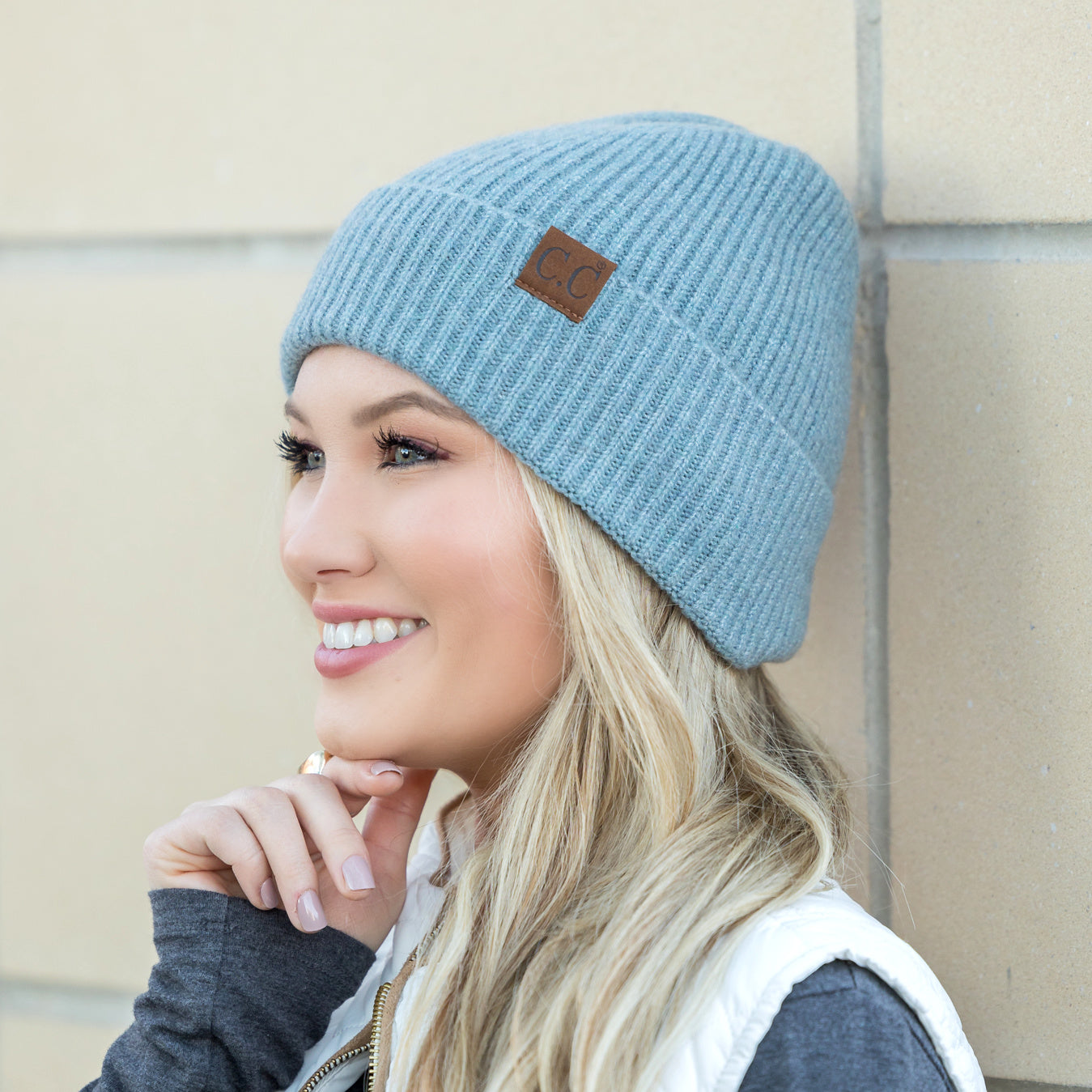 C.C® Fine Yarn Cuff Beanie