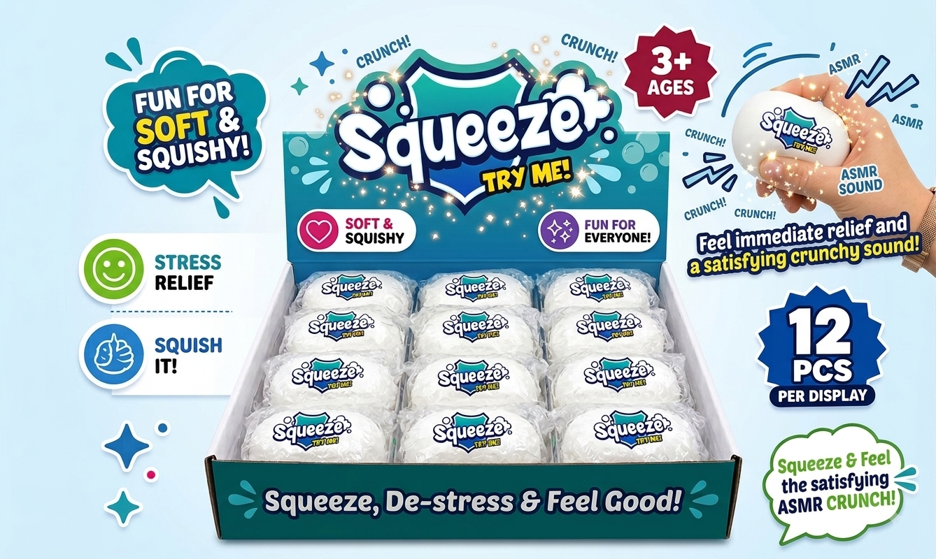 Soap Squeeze ASMR Crunchy Squishy Stress Toy